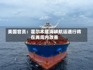 美国官员：霍尔木兹海峡航运通行将在两周内改善