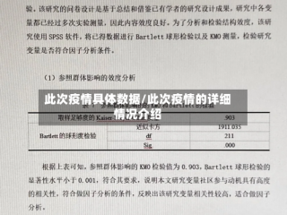 此次疫情具体数据/此次疫情的详细情况介绍