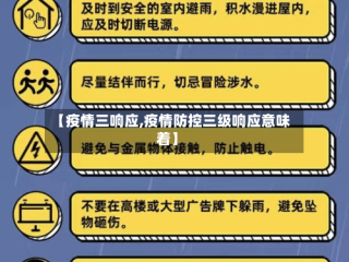 【疫情三响应,疫情防控三级响应意味着】