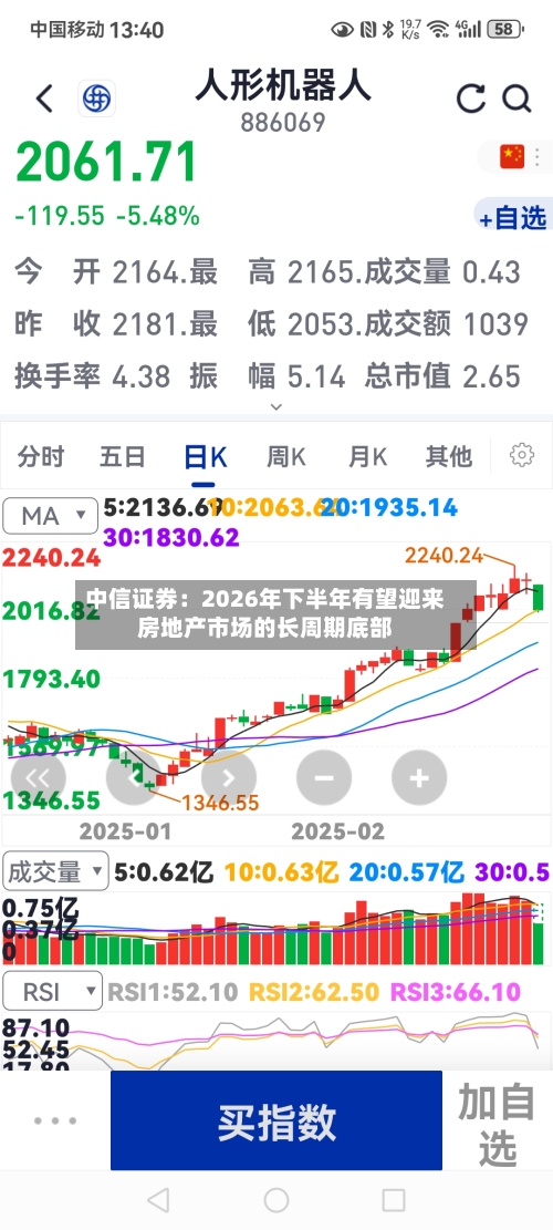 中信证券:2026年下半年有望迎来房地产市场的长周期底部-第1张图片