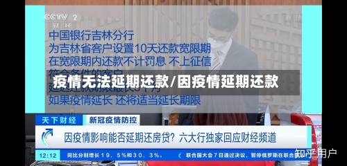 疫情无法延期还款/因疫情延期还款-第1张图片